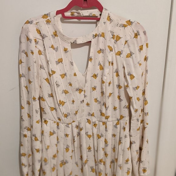 Free People Teagan Mini Dress - White Floral - Picture 4 of 6